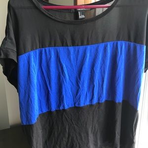 Forever 21 Chiffon panel shirt